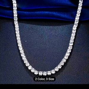 Tennis necklace jewelry unisex 20 inch